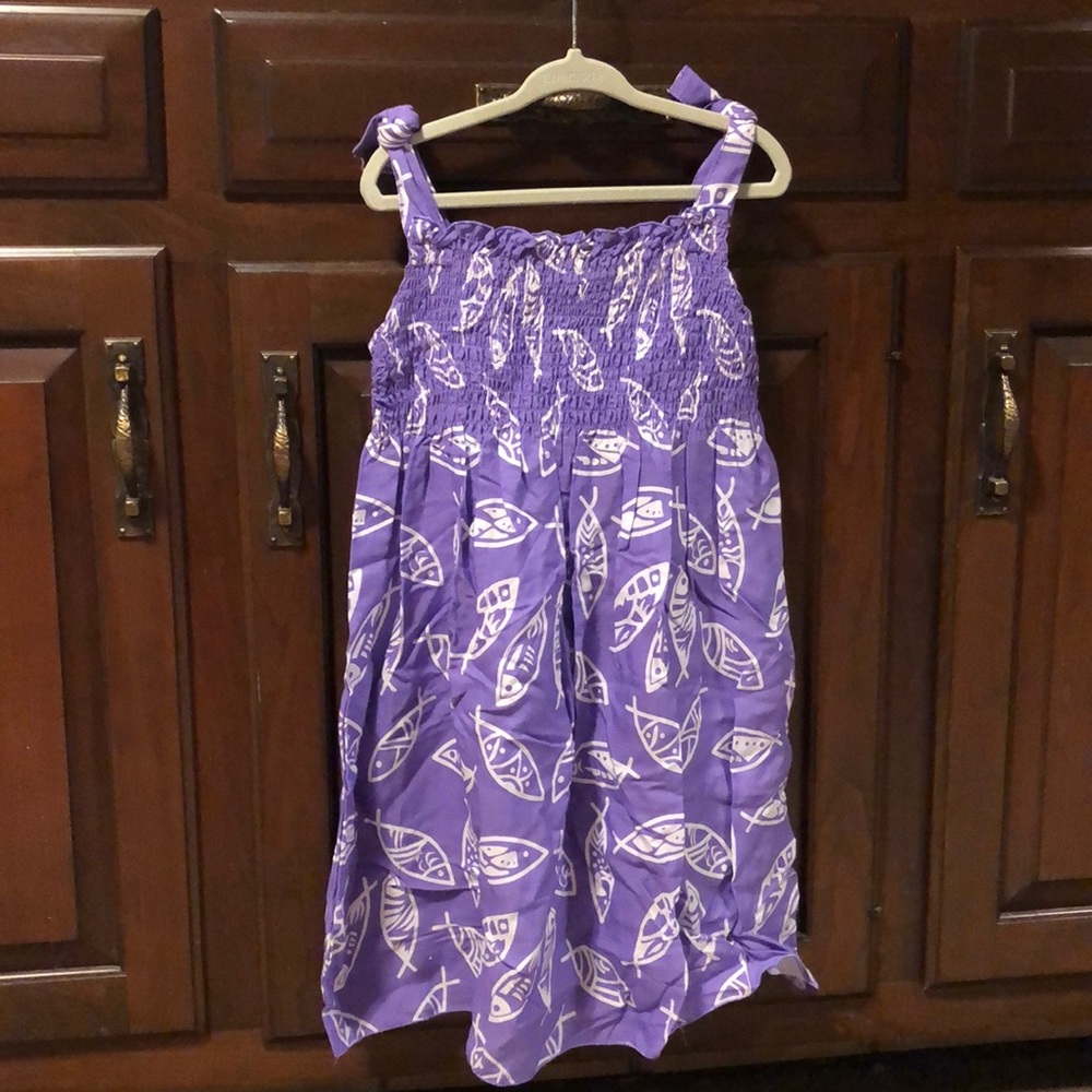 Tybee Island Girls ELLA Fish Boho Sundress 4T-7